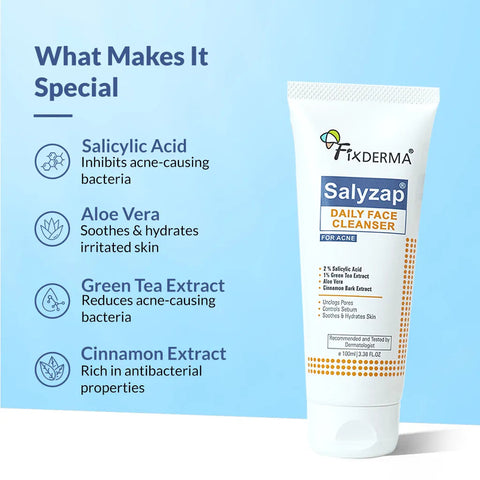 Salyzap Daily Face Cleanser - Acne Treatment