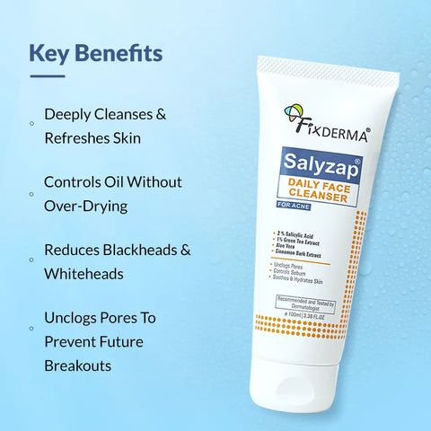 Salyzap Daily Face Cleanser - Acne Treatment